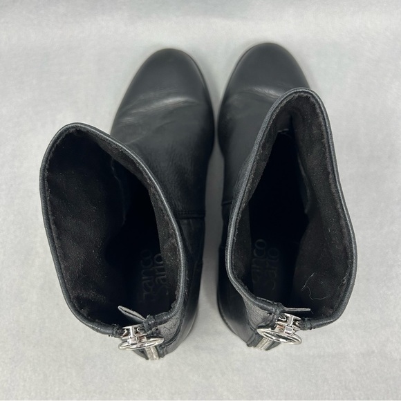 Franco Sarto Women's Size 9 Brady Leather Ankle Bootie Boot Side Zip Black. - Picture 9 of 13